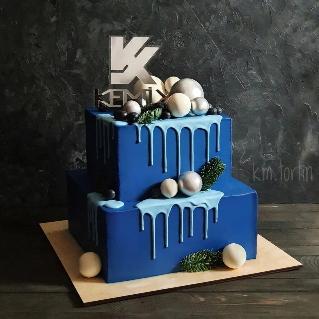 Двоярусний корпоративний торт Двухъярусный корпоративный торт