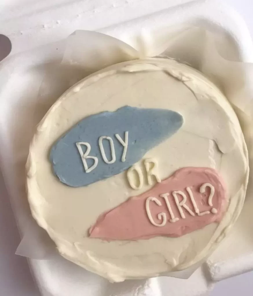 Бенто торт на гендер пати