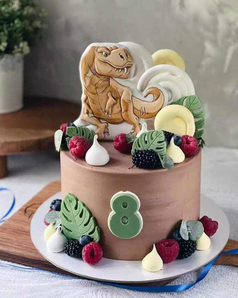 Торт з динозавром для хлопчика Торт с динозавром для мальчика