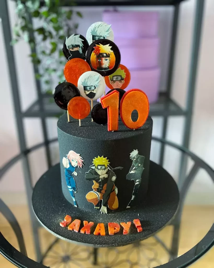 Торт Наруто для мальчика