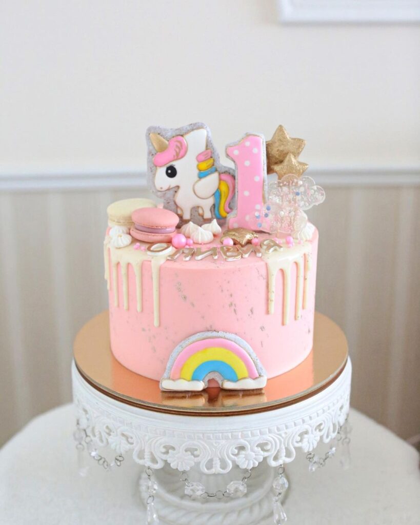 Торт з поні на 1 рік для дівчинки Торт с пони на 1 год для девочки
