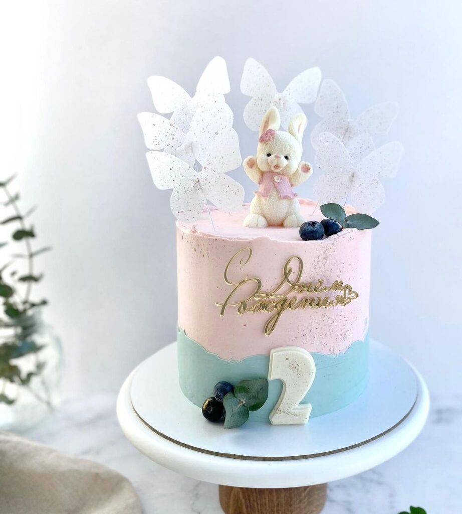 Торт без мастики на день народження дівчинки Торт без мастики на день рождения девочки