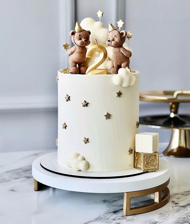Торт с мишками на 2 года мальчику
