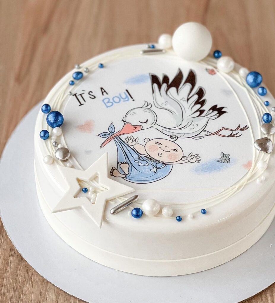 Торт для новонародженого хлопчика Торт для новорожденного мальчика
