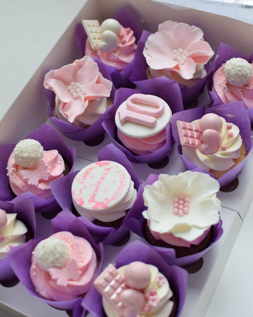 Капкейки на день рождения девочке