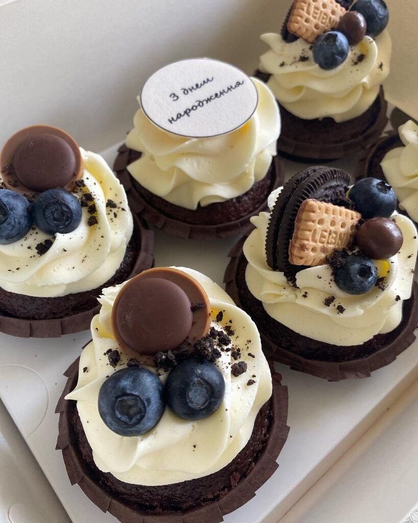 Капкейки с днем рождения