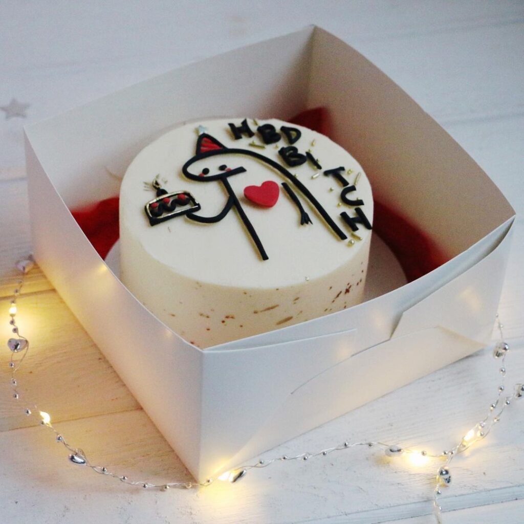 Торт с приколом для подруги