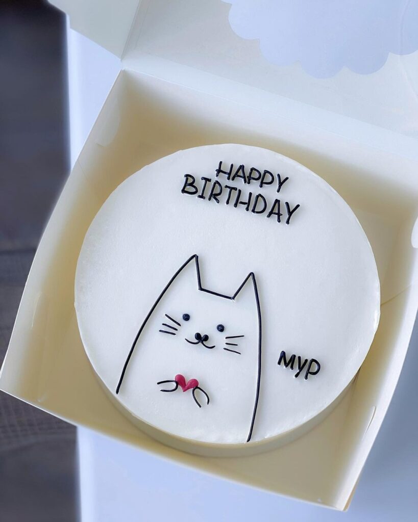 Бенто торт с котиком | От 800 грн/шт Бенто торт с котиком