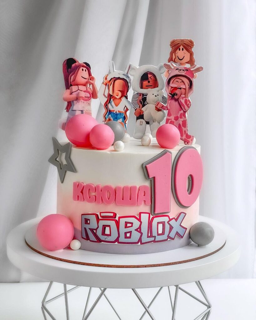 Торт Роблокс для дівчинки Торт Роблокс для девочки