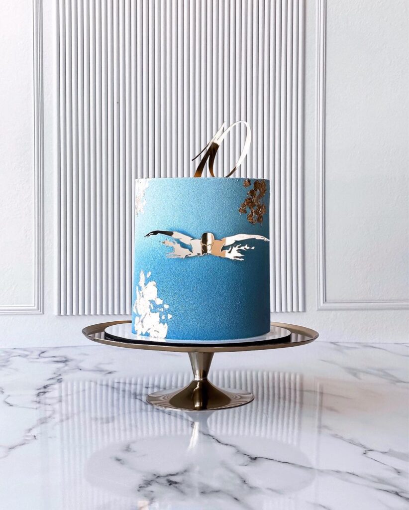 Торт хлопчику плавцю Торт мальчику пловцу