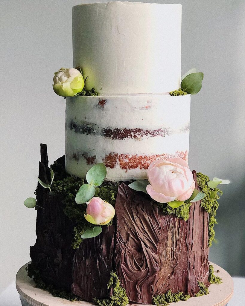 Свадебный торт "Пенек"