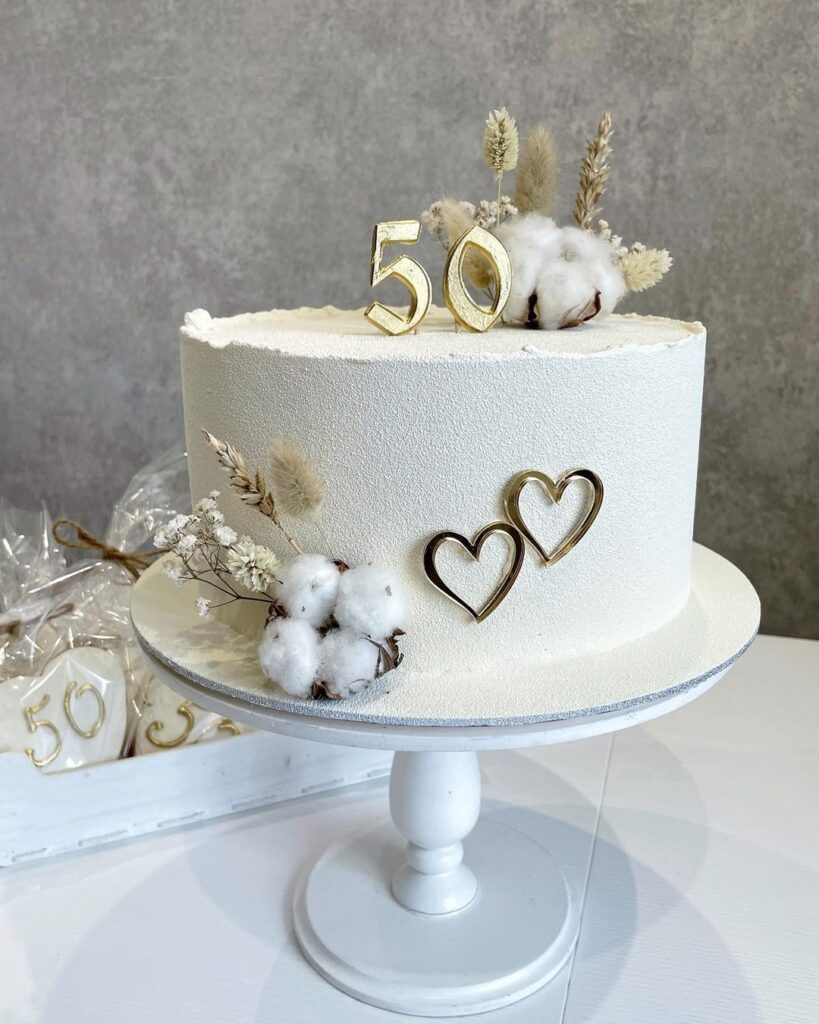 Торт на золотую свадьбу (50 лет) Торт на золотую свадьбу (50 лет)