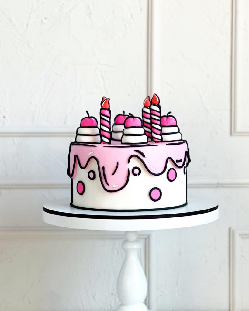 Торт в стиле комикс