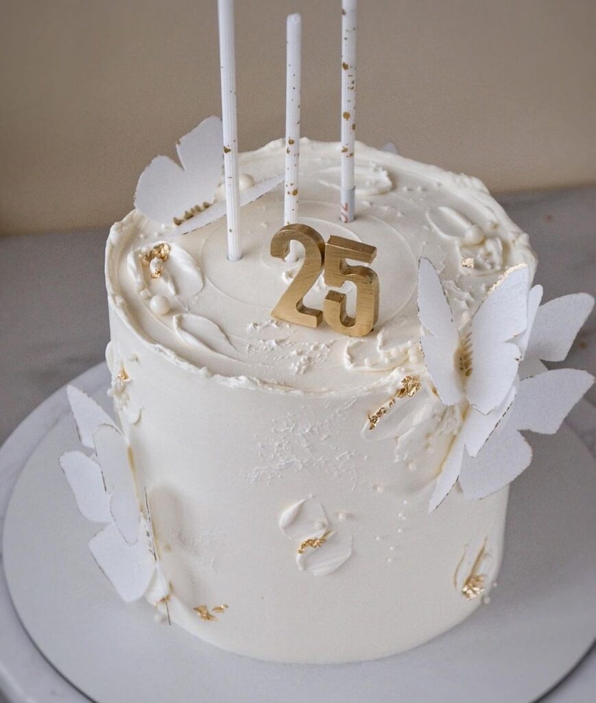 Торт для девушки с цифрой 25