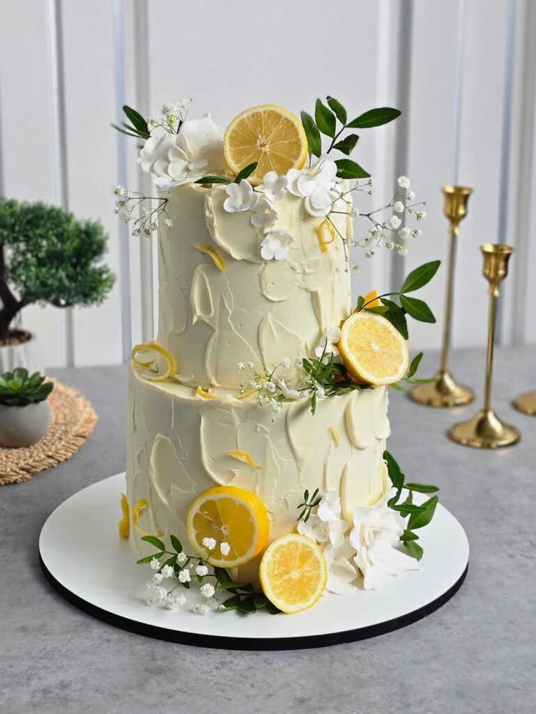 Весільний торт з лимонами